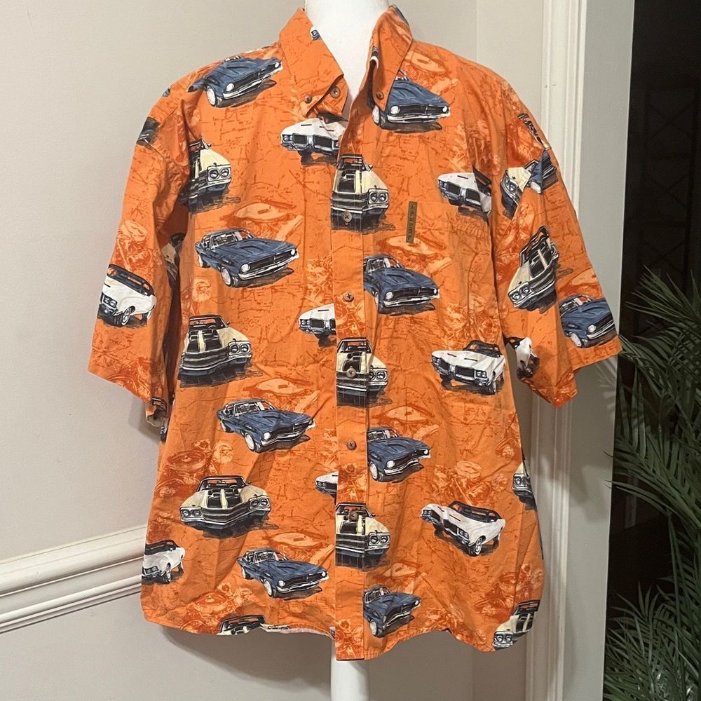 NWOT North River Outfitters Vintage Car Shirt Size L Large 100% cotton